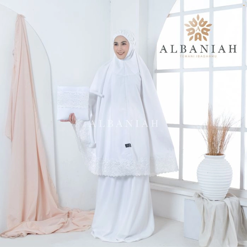 Product image Albaniah - Mukena Khadijah Jumbo Putih