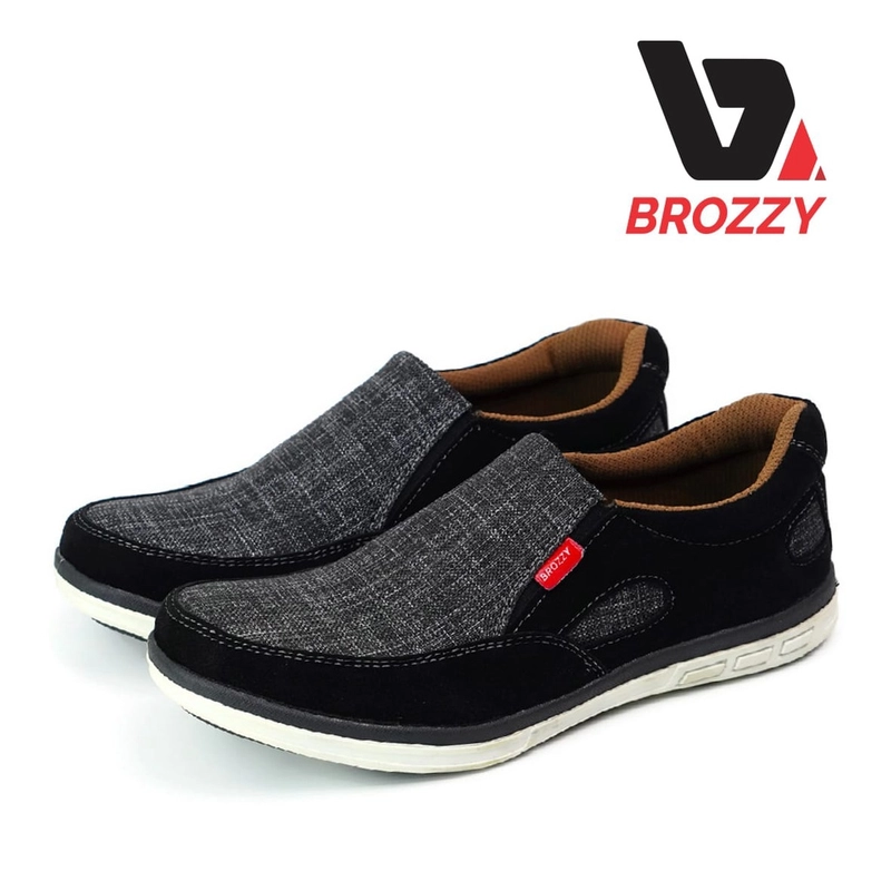 Product image Brozzy - Sepatu Pria Kanvas Formal Original Brozzy BZ53 39 Hitam