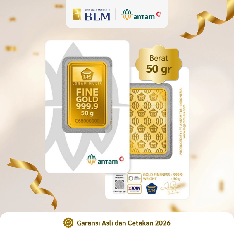 Product image Emas ANTAM Logam Mulia - 50 gr 2026