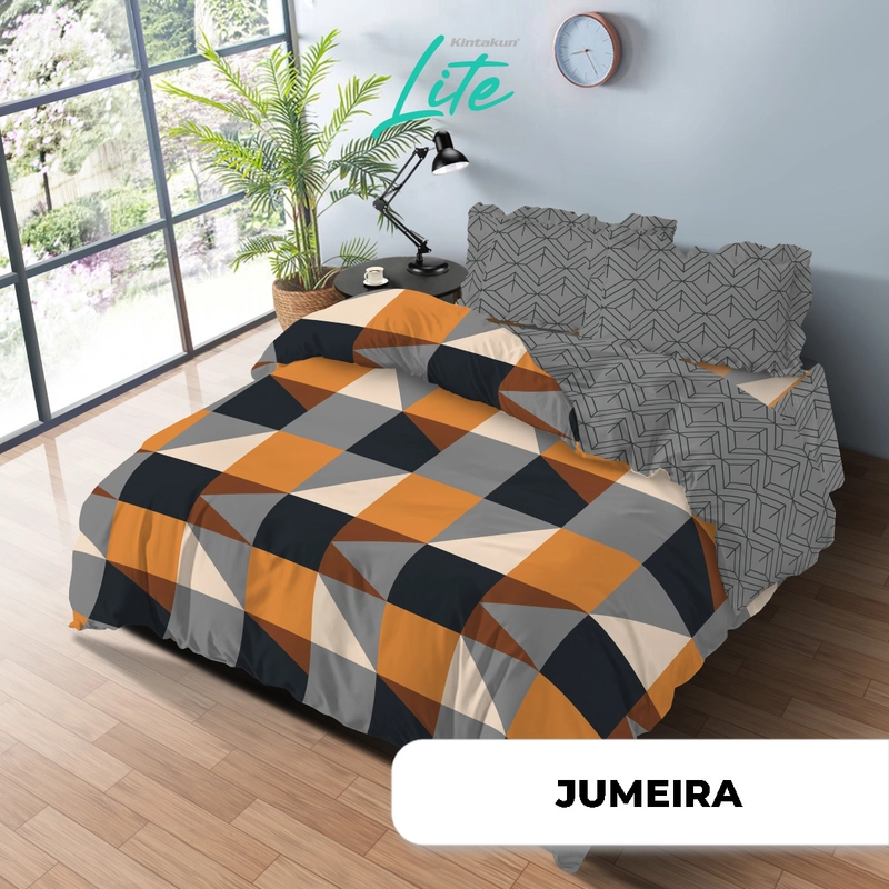 Product image Kintakun - Kintakun - Kintakun LITE Bed Cover Set Fitted Jumeira 160/180 Minimalis Aesthetic Microfiber 20 cm 180 x 200 Fitted Jumeira