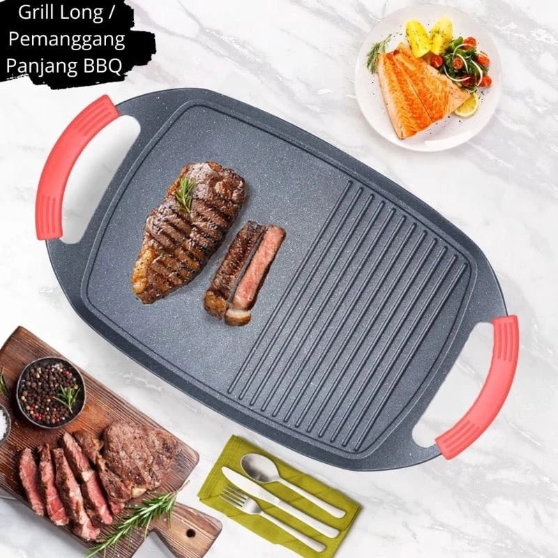 Product image Alcante - Red Multi Grill Pan teflon black