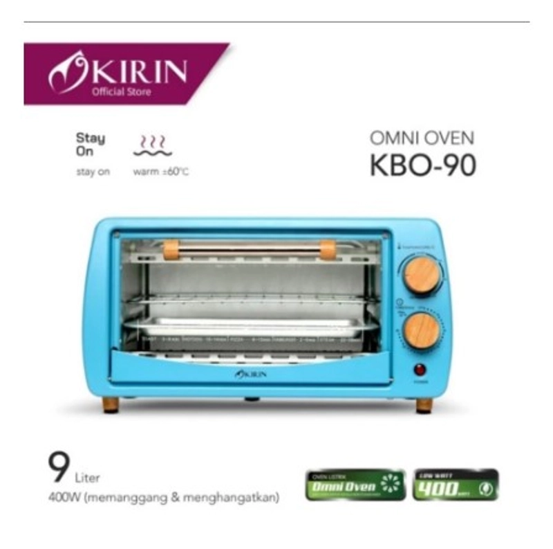 Product image UTAMAMEGA - Oven Listrik Kirin KBO90 Dengan Penghangat [Warmer] Kapasitas 9 Liter Type KBO-90