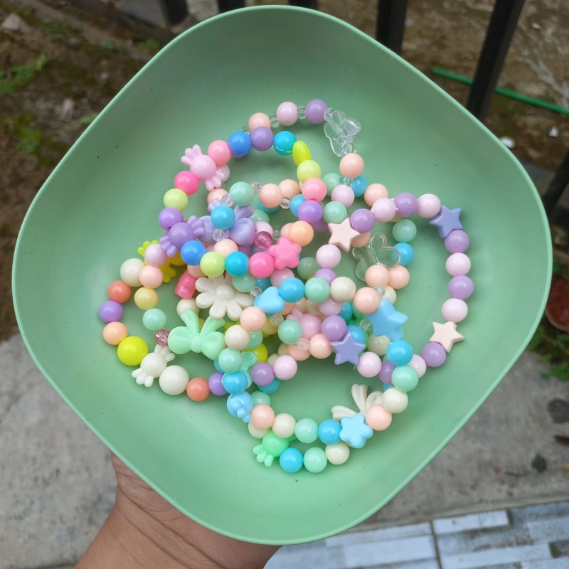 Product image ALMIRA STORE - GELANG KARET MANIK / BEADS BRACELET Isi 5 Anak