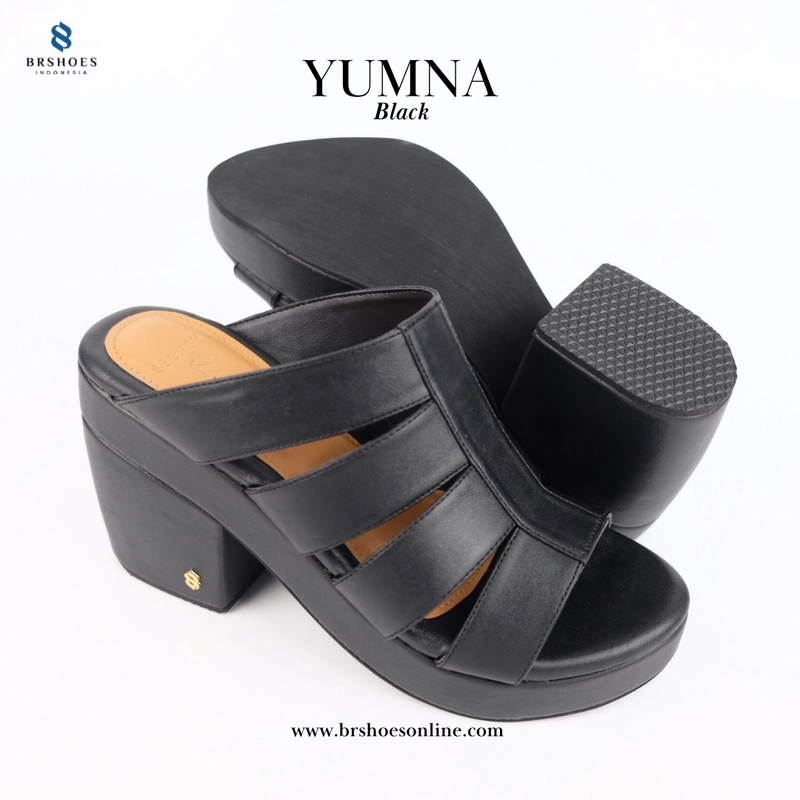 Product image BRSHOES - YUMNA Sandal Heels Wanita 36 Black