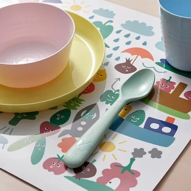 Product image RUMAH RAYA - (PO) Set Sendok Plastik Warna Warni 4 Pcs - KLS005 Set 4 Pcs Mix Colour
