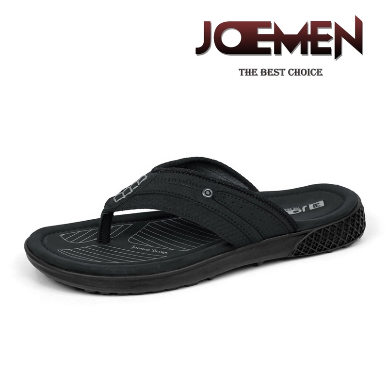 Product image Joemen Official - Joemen Sandal Pria Kulit S 07 New Original Brand Lokal Pria Jepit Sandal Terbaru Joemen 2024 39 Hitam