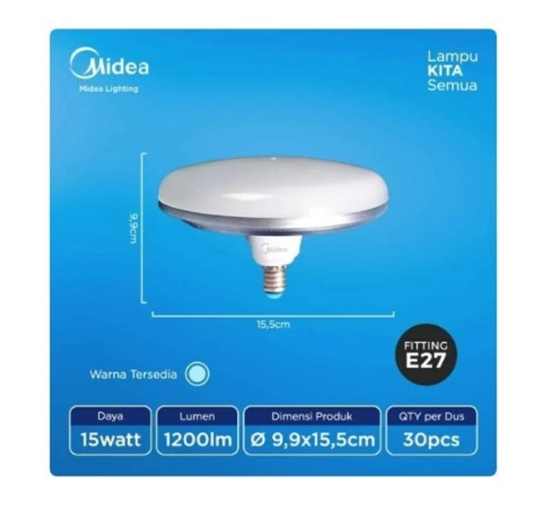 Product image UTAMAMEGA - Lampu UFO Led Midea 15 Watt Putih Type MDL-UF15W