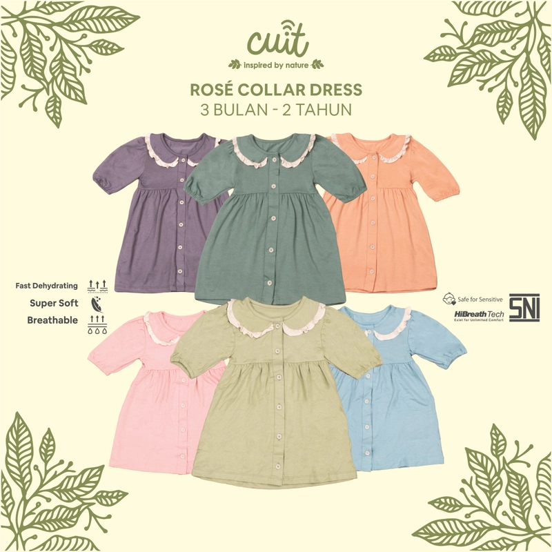 Product image CUIT Baby 1 - 6 Tahun Jennie Collar Dress Toddler XXL Dusty pink