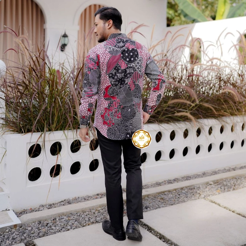 Product image Rambe Batik Indonesia - Batik Couple Gamis Shakillah Original Bahan Katun Prima Boleh Beli Pisah Kemeja M A