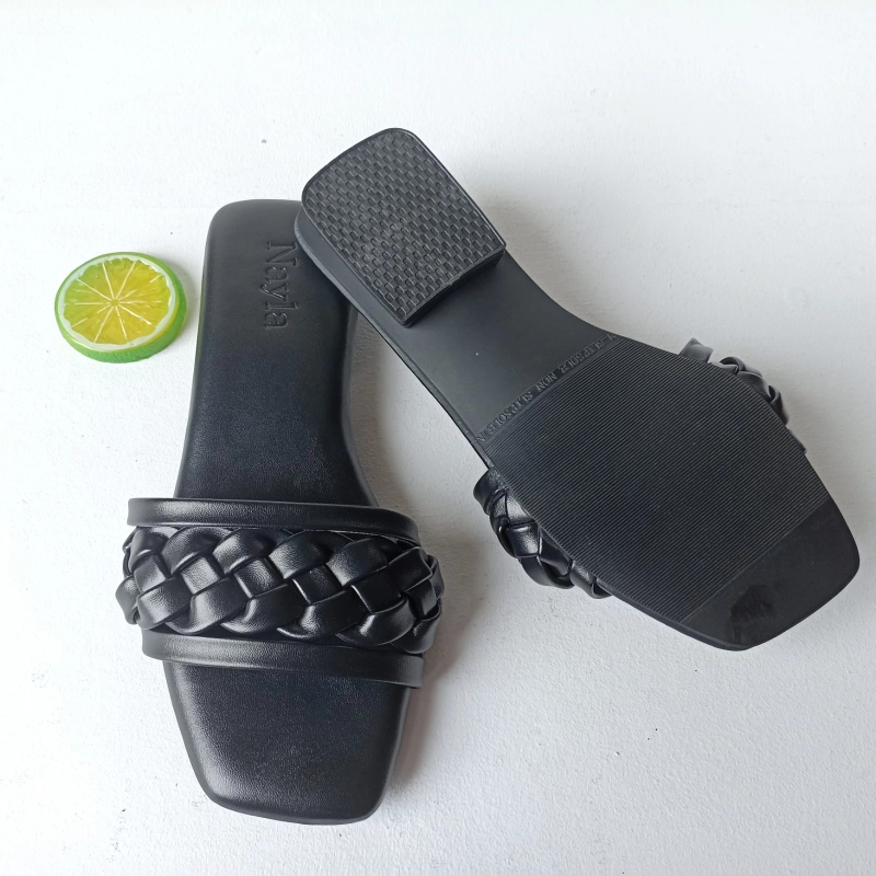 Product image Nayla - Sandal Santai Wanita Hak 2cm Size 37-41 Series Naomi 37 Hitam