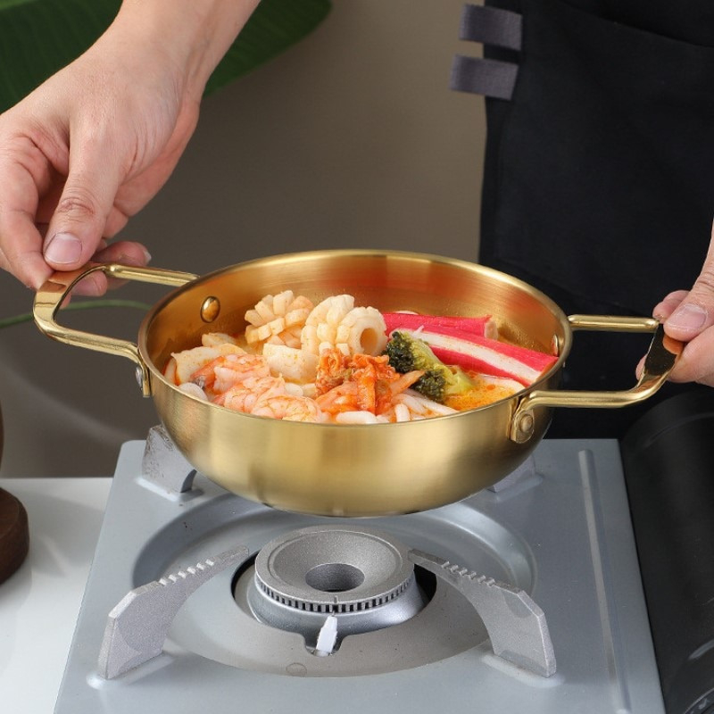Product image RUMAH RAYA - (PO) Panci Masak Korean Stainless Steel - KC0408 - Gold 19cm Gold