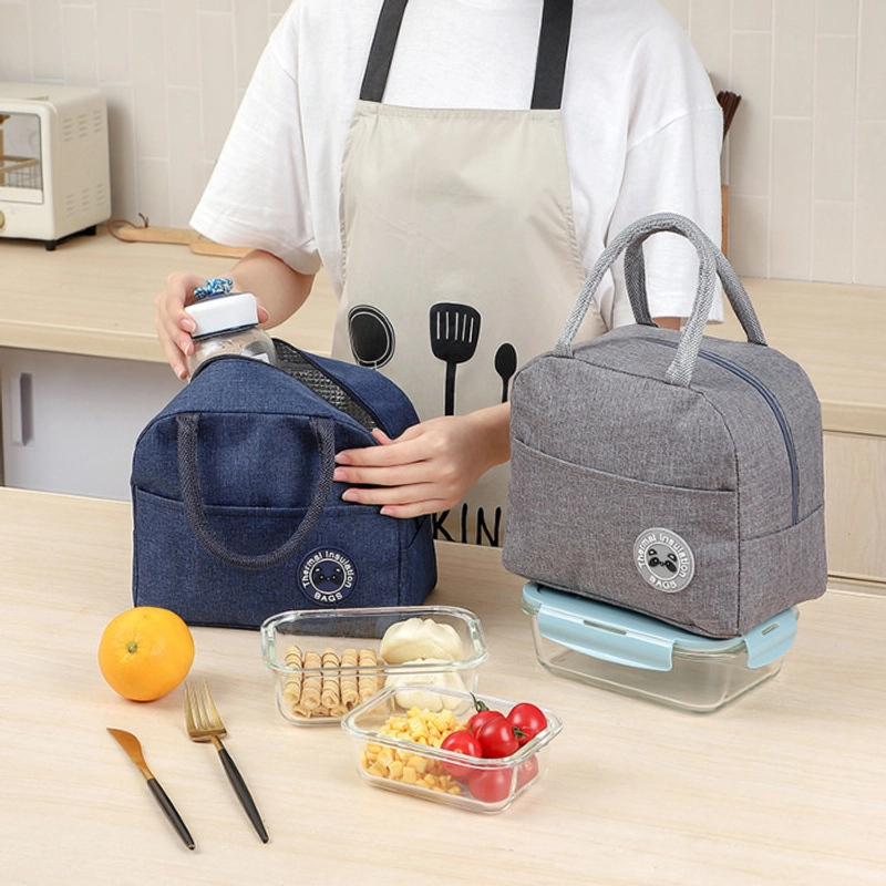 Product image KAMJE Tas Bekal Lunch Bag Tempat Penyimpanan Makanan Anak Sekolah KMJ111 KMJ111 HITAM
