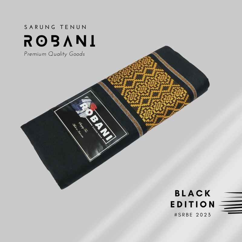 Product image Robani - Paket Sarung ROBANI Black Edition [10 pcs] mix 5 warna 120 x 105 cm mix warna