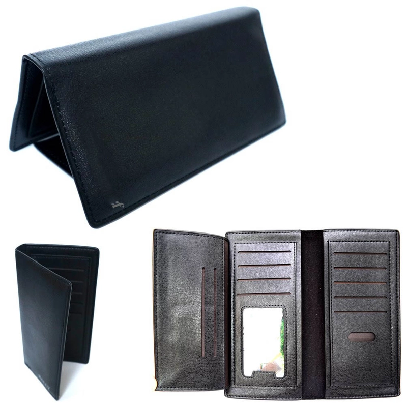 Product image Lanc Fashion - Dompet Unisex Kulit Kartu Unisex Long Fold Style WARNA HITAM