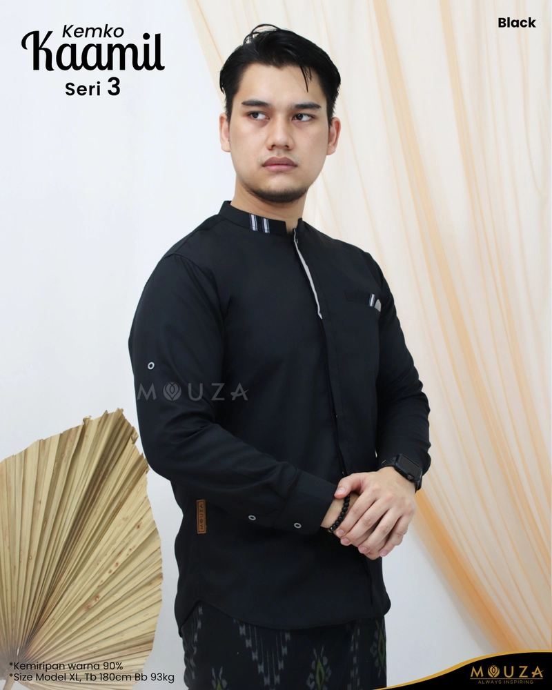 Product image Koko Kemeja Pria Polos by Mouza XXL BLACK