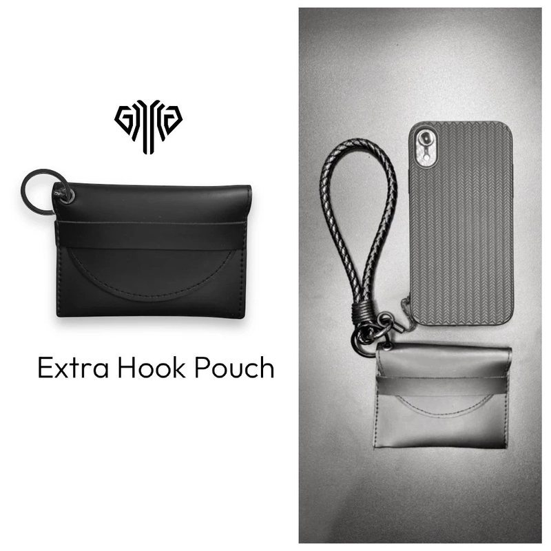 Product image GAWUNG - Gantungan Hp Hitam Kepunk Classic Tali Phone Charm Strap Hp Aesthetic HPGUNG strap Extr Hook Pouch