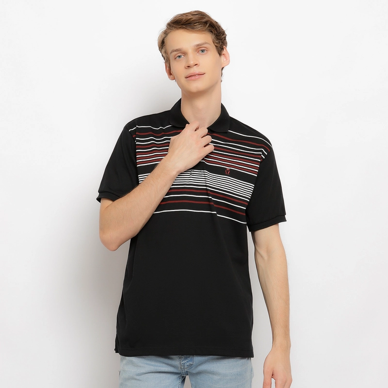 Product image MATSUDA APPAREL - MATSUDA Kaos Polo Shirt Pria Kerah Chikusei M (LD 104 CM) BLACK