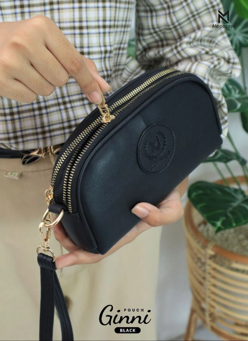 Product image Moonzaya - POUCH GINNI BY MOONZAYA POUCH WANITA POUCH UANG POUCH KECIL POUCH GINNI BLACK