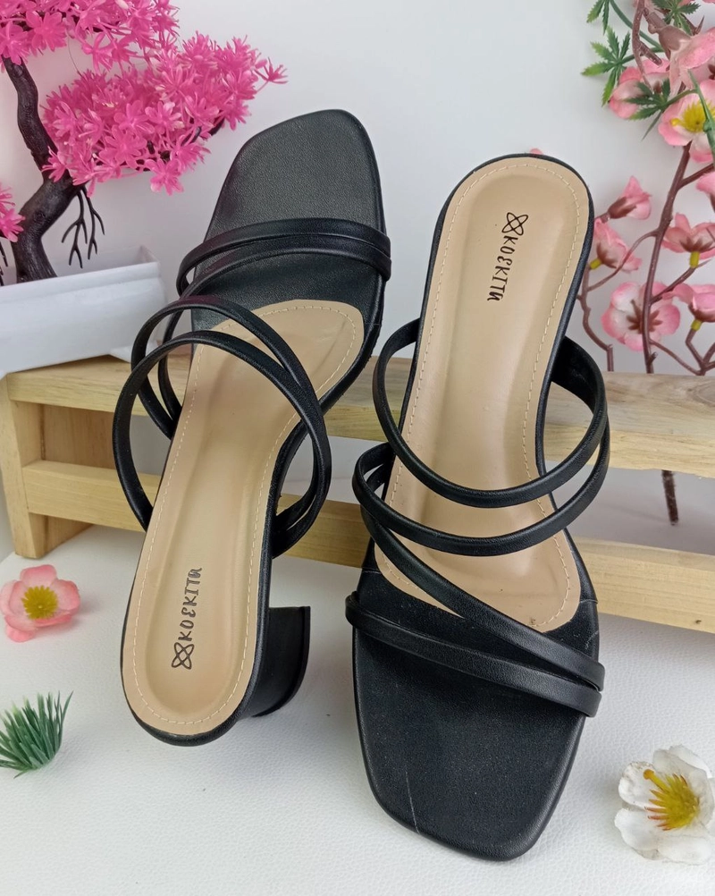 Product image Koekita - Sandal Selop Hels Wanita 5 cm Keyla-01 Hitam 40 Hitam