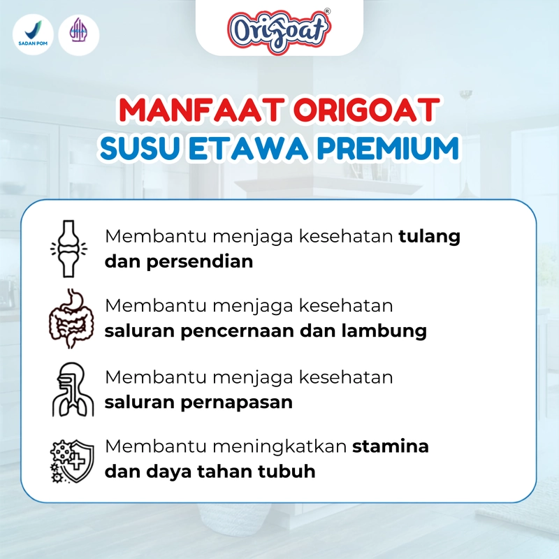 Product image Origoat Susu Etawa Original 125gr BPOM Halal Paket 1 Box Tanpa Bau Prengus Atasi Nyeri Sendi 125 gram Jahe