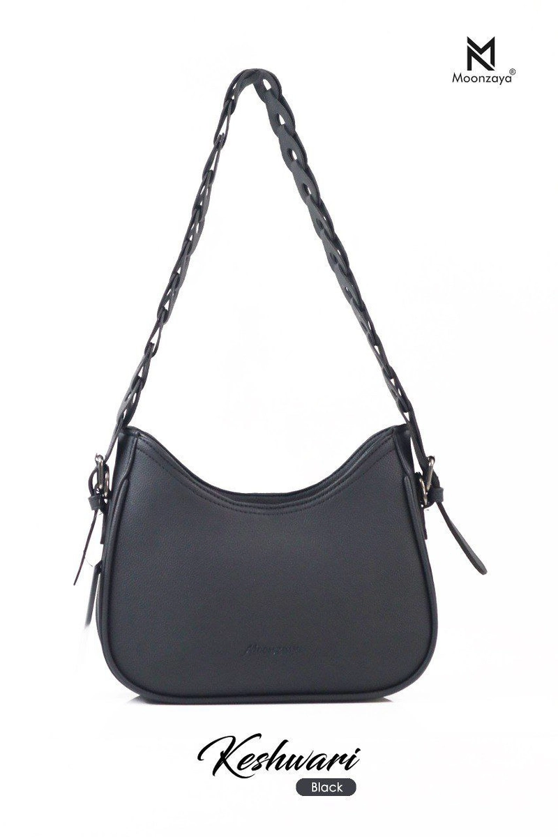 Product image Fashopid - Moonzaya Tas Selempang Wanita Keshwari All Black