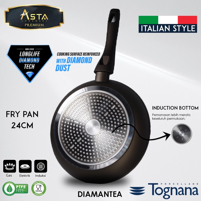 Product image Asta Tognana Italy Bundle Hemat Frying Pan Casserole Wok Premium Cookware Set 4 pcs Tognana Tognana 1 Set