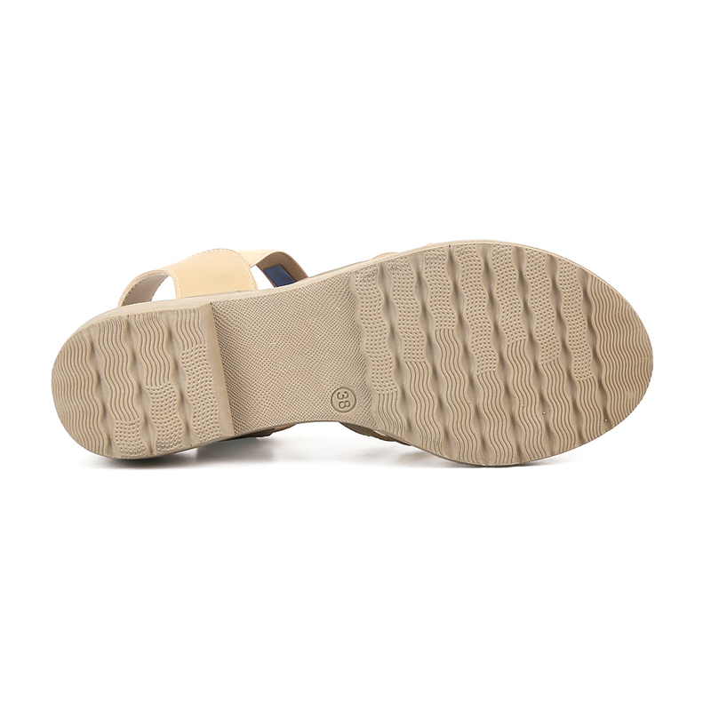 Product image Catenzo Official - Raindoz - Sandal Wedges Casual Wanita Cream RNN 088 36 Cream