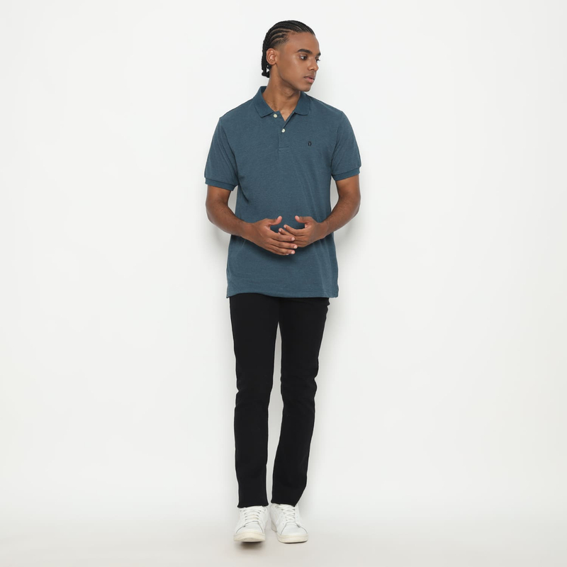 Product image MATSUDA APPAREL - MATSUDA Kaos Polo Shirt Pria Kerah Kushima Seri Warna Biru L (LD 108 CM) DK BLUE X L BLUE