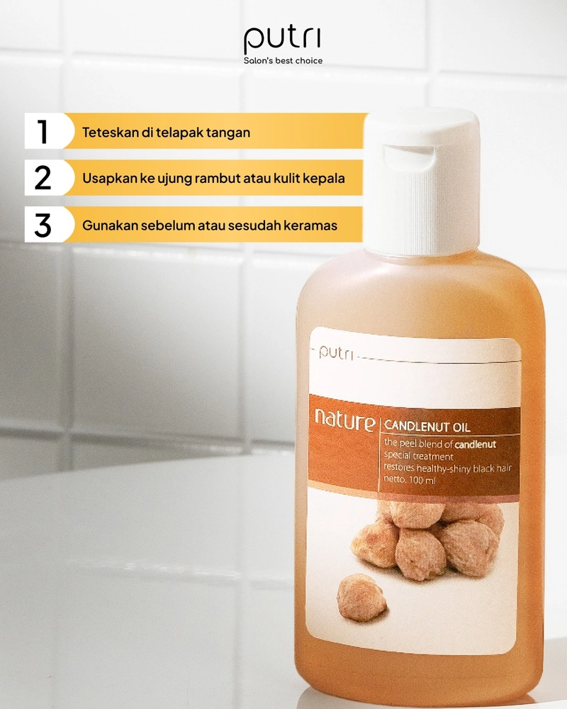 Product image SUPLAI SHOP - Minyak Kemiri Putri Nature Candlenut Oil Isi 100 ml