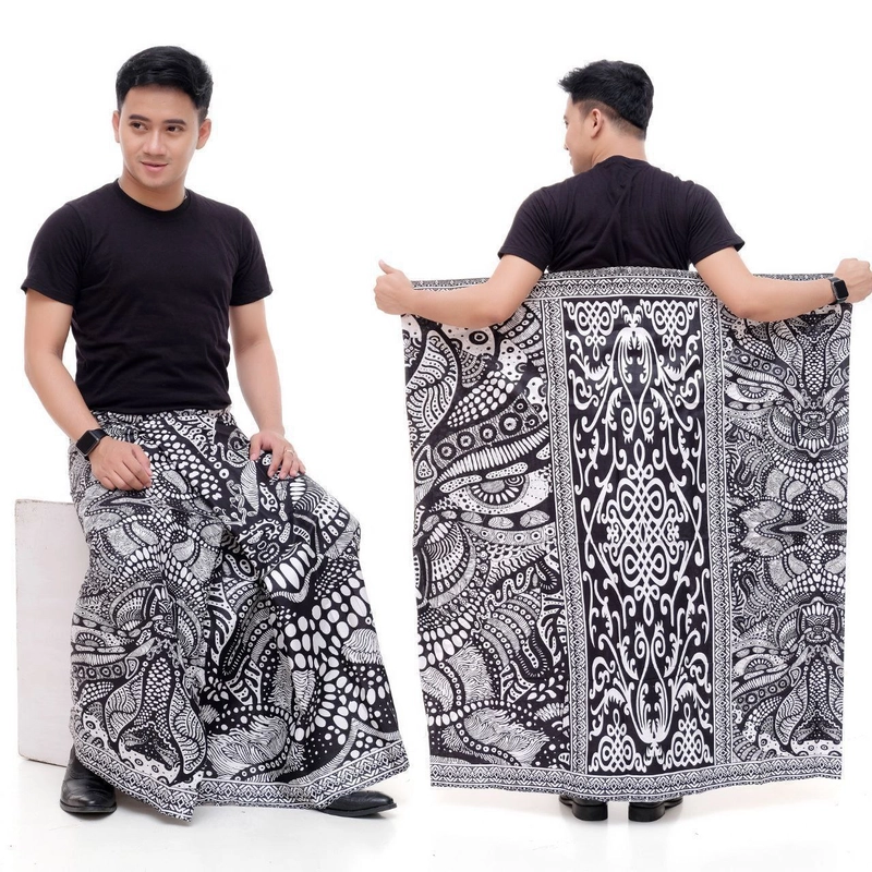 Product image Kois Batik - Sarung batik dewasa putih kombinasi Sarung dewasa Putihkombinasi