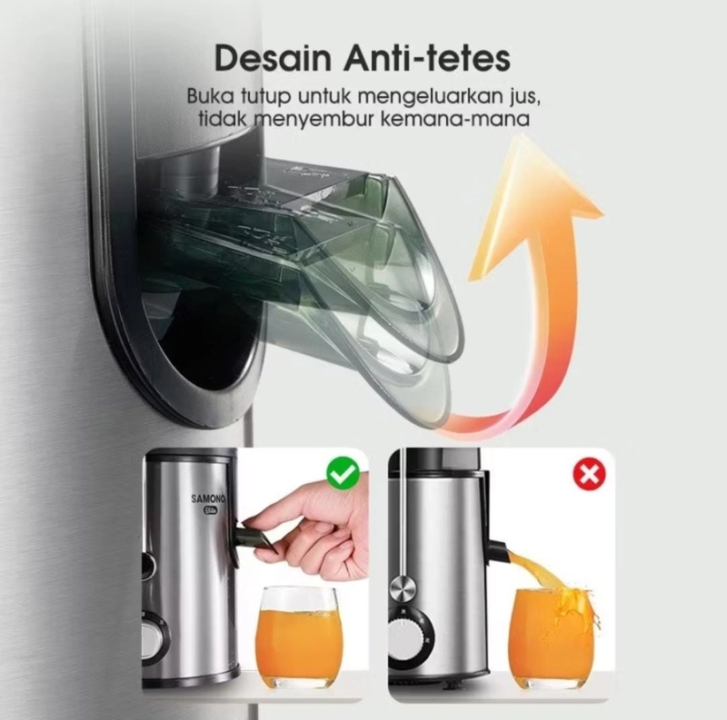 Product image Rizki Electronics - SAMONO Juicer Machine Pembuat Jus Buah Sayur Ekstrator SW-JE400 SW-JE400 JAWA