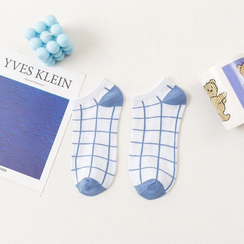 Product image Kaos Kaki Pendek Wanita Semata Kaki isi 6 Pasang/set isi 6 Pasang Biru Series