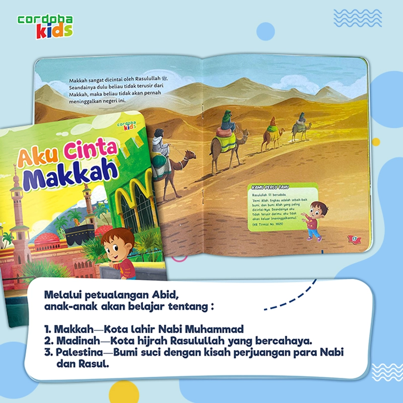 Product image Cordoba - Cordoba Kids - Seri Buku 3 Negeri Istimewa Umat Islam Soft Cover B5 3 buku Warna Random