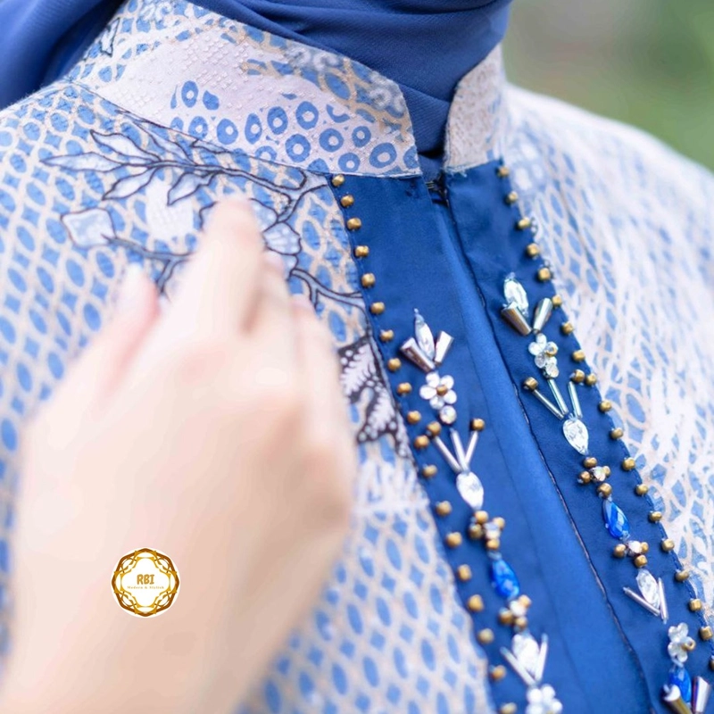 Product image Rambe Batik Indonesia - Batik Alisia Couple Gamis Alisia Berbahan Dobi Kain Maxmara Import Kualitas Premium KEMEJA SAJA SIZE M ALISIA A