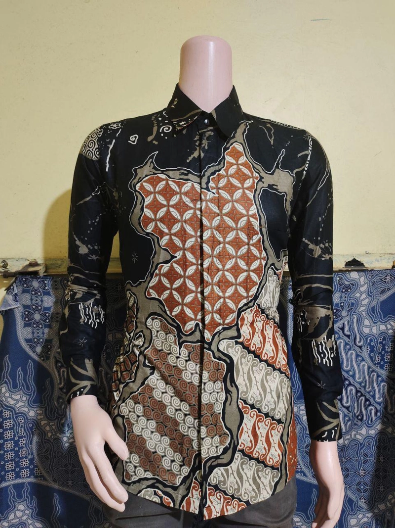 Product image Batik Mafaza - Batik Coupel Kemeja Dan Gamis Dapat Dibeli Terpisah Terbaru Motif Lires Kemeja M Kemeja lires