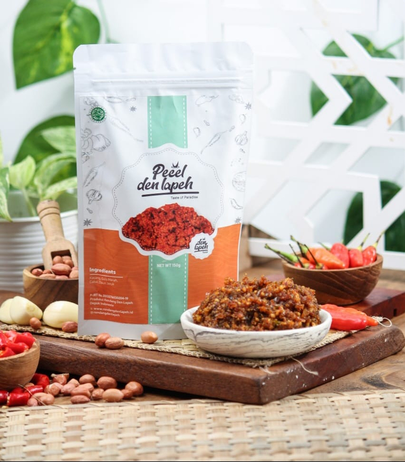 Product image Rendang Den Lapeh - Bumbu Pecel Sambel Pecel Khas Madiun Asli Bumbu Kacang Instan Premium 130 Bumbu pecel