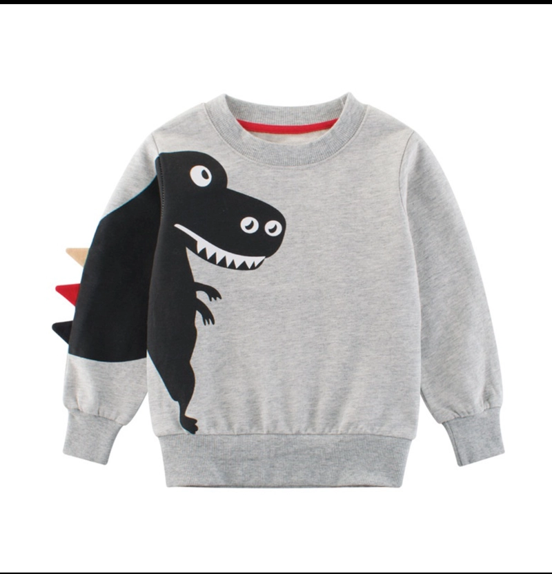 Product image Sweater Anak Motif Dino 90 Abu