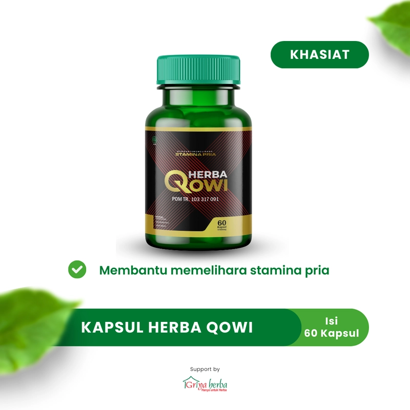 Product image Griya Herba - Herba Qowi Obat Herbal Membantu Memelihara Stamina Pria Halal BPOM 60 Kapsul Original