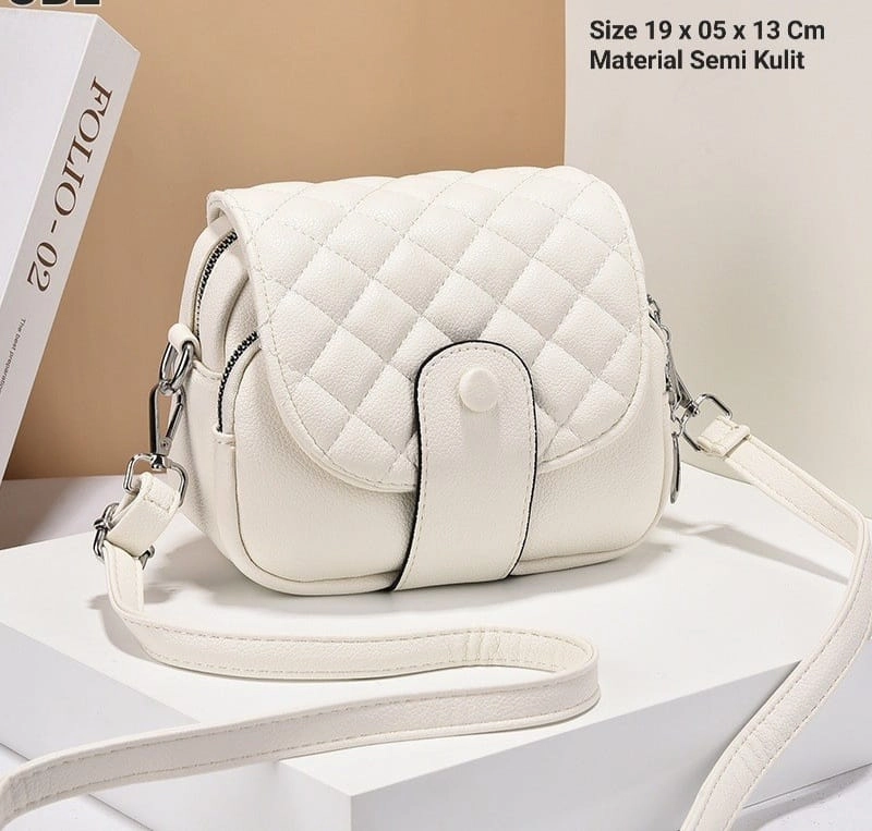 Product image Alcaff - Tas Selempang wanita Kepa Tali Panjang 20x08x15cm Hitam