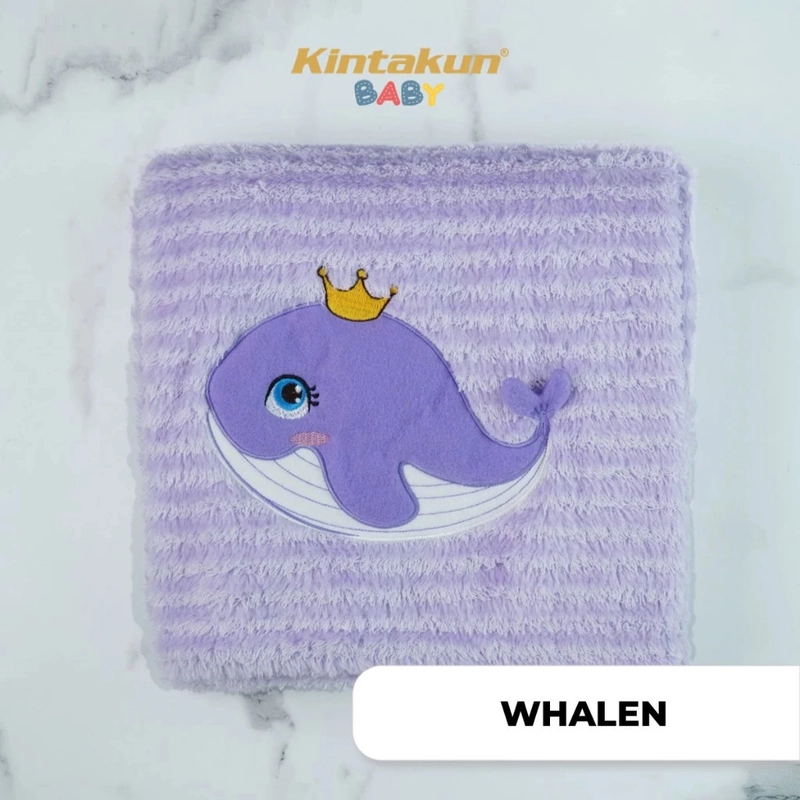 Product image Kintakun Baby - [BUY 1 GET 1] Kombo Hemat Needle Blanket Selimut Bayi+Selimut Hoodie Selimut Handuk B1G1 Whale + Narumi