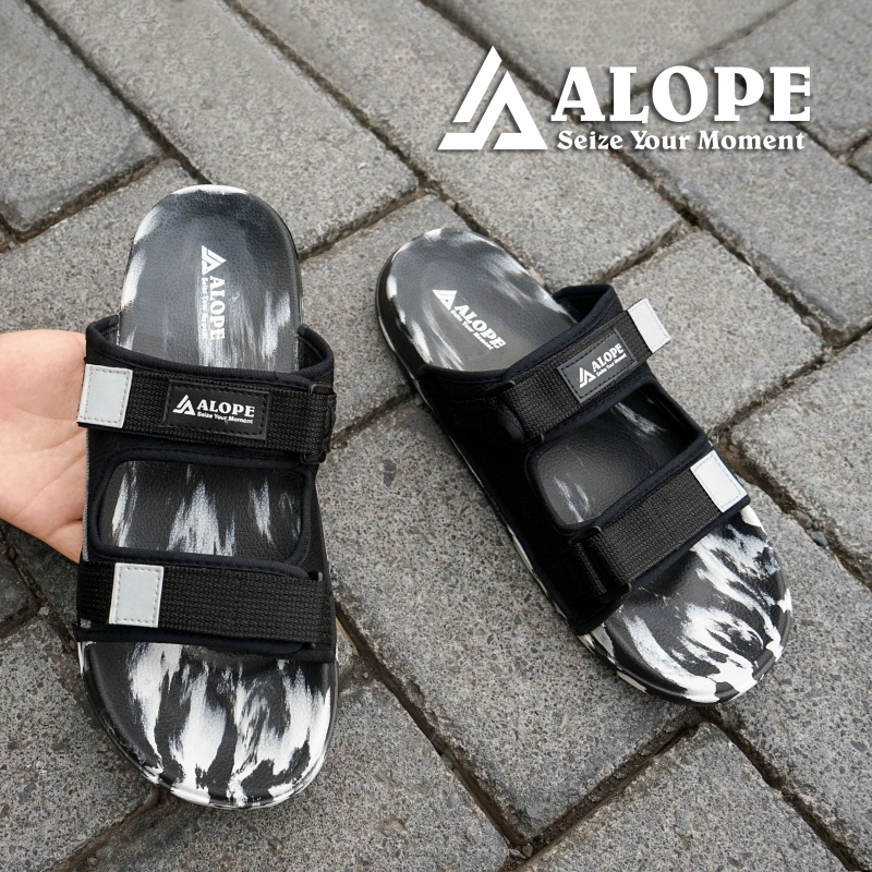 Product image ALOPE OFFICIAL - ALOPE - SANDAL SELOP JARVIS SANDAL PRIA DEWASA 39 HITAM
