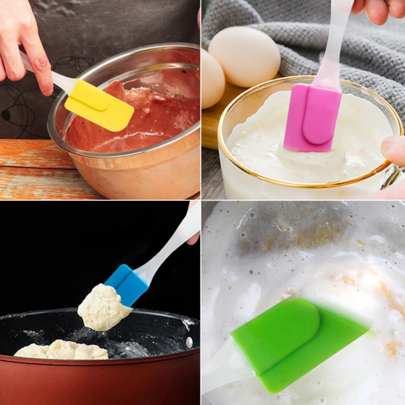 Product image KAHASIL - Spatula Kuas Oles Silikon Sendok Sutil Pengaduk Adonan Kue Anti Lengket Tahan Panas KMJ098 RANDOM