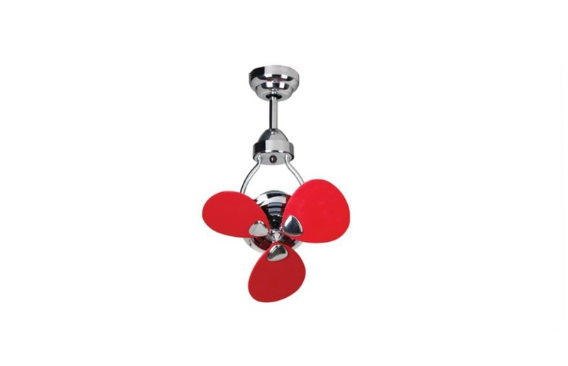 Product image UTAMAMEGA - MT EDMA 15IN Mini Kipas angin Plafon Dekoratif Warna Chrome Red