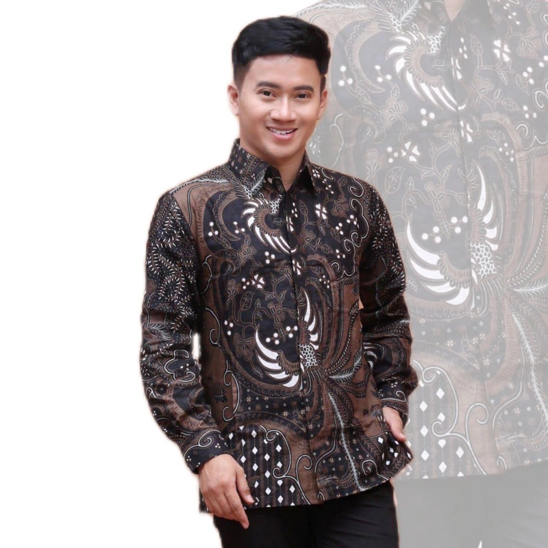 Product image Ks muslim fashion - Kemeja Batik Lengan Panjang Dewasa Motif Lemah Teles M Lemah teles