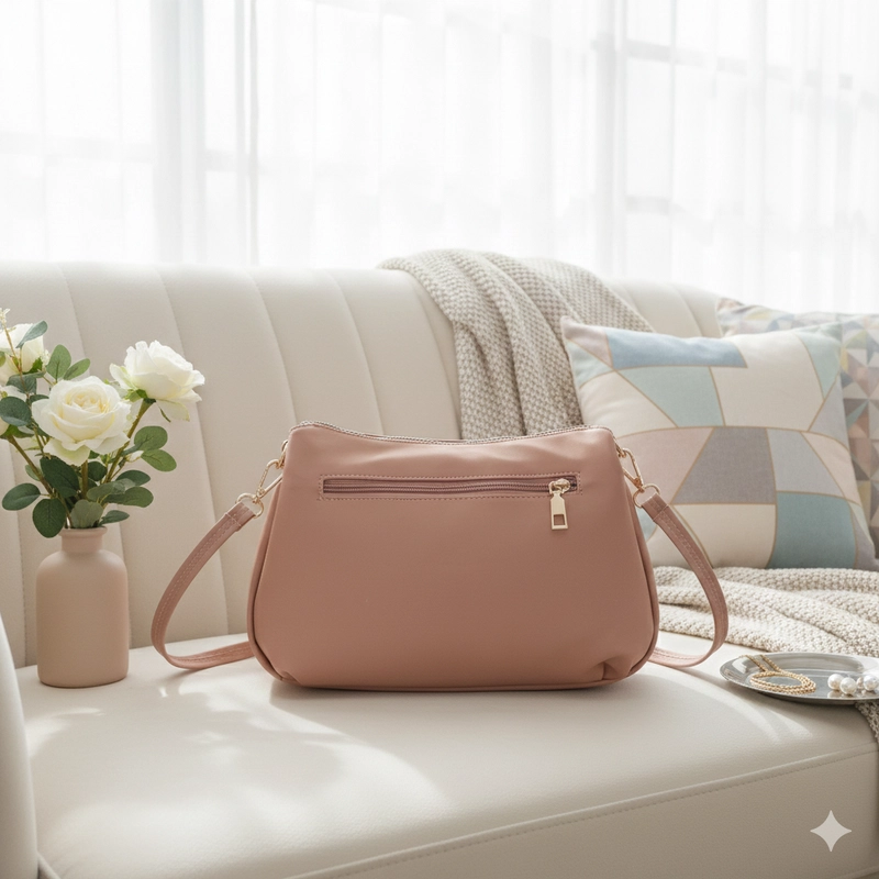 Product image CBL - DAVINA Slingbag - Tas Selempang Wanita Slingbag DAVINA Bahan Nilon Cocoly Waterproof Antiair Tas Wan Medium Pink_Salem