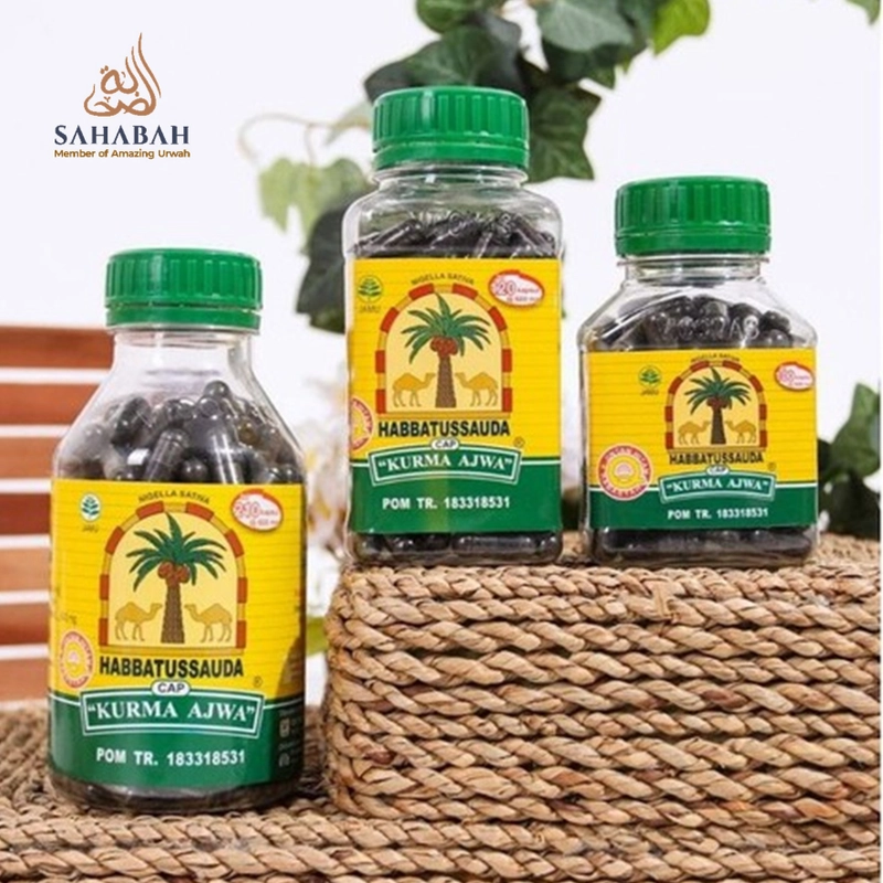 Product image Sahabah Store - Habbatussauda Cap Kurma Ajwa - Jinten Hitam 120 kapsul hitam