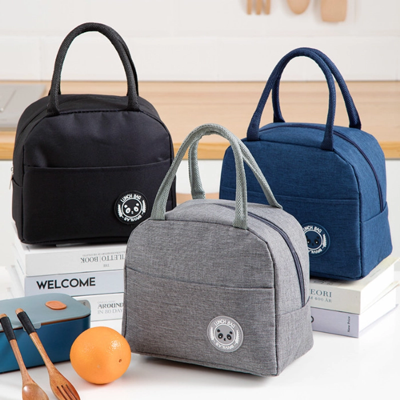 Product image KAMJE Tas Bekal Lunch Bag Tempat Penyimpanan Makanan Anak Sekolah KMJ111 KMJ111 HITAM