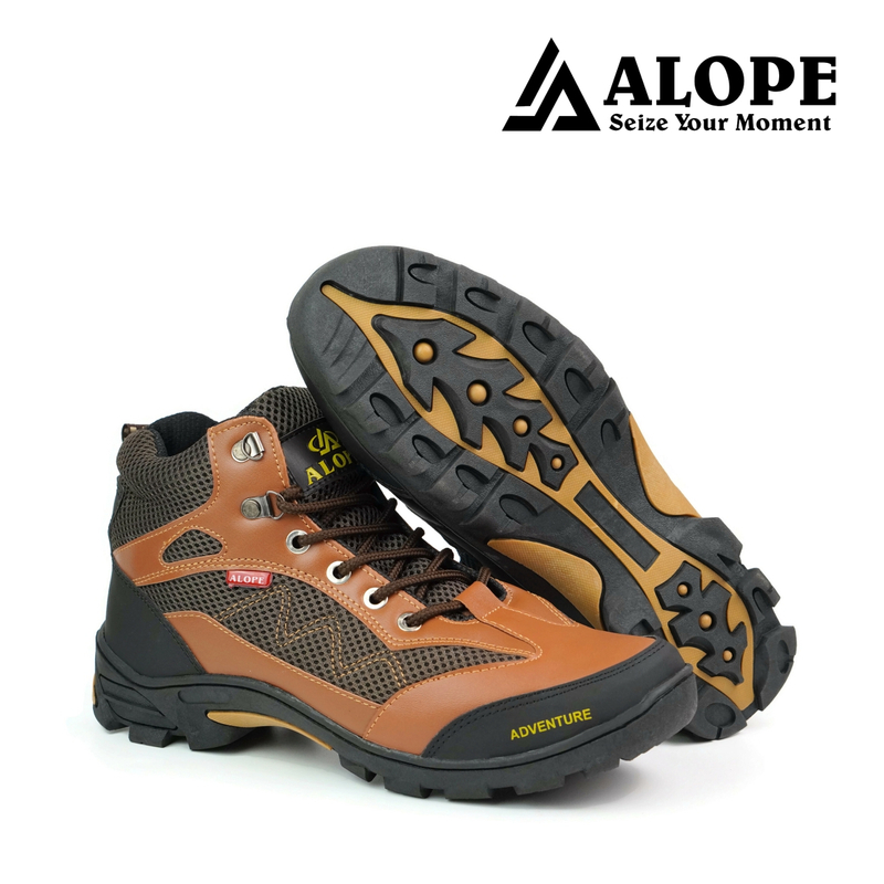 Product image ALOPE OFFICIAL - BUY 1 GET 1 SEPATU ALOPE F 07 SEPATU OUTDOOR HIGH 39 TAN