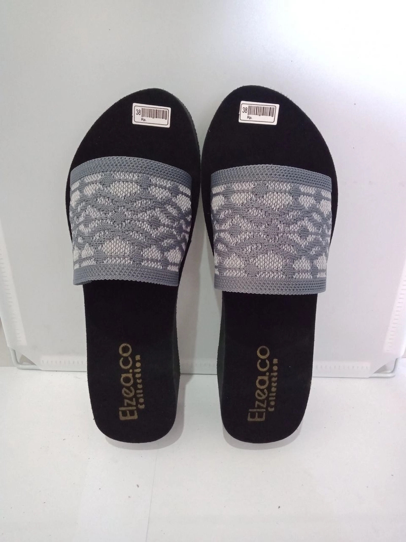 Product image Elzeaco - Sandal Spon Webbing Wedges 5cm K23 (PROMO) 40 Webbing Motif