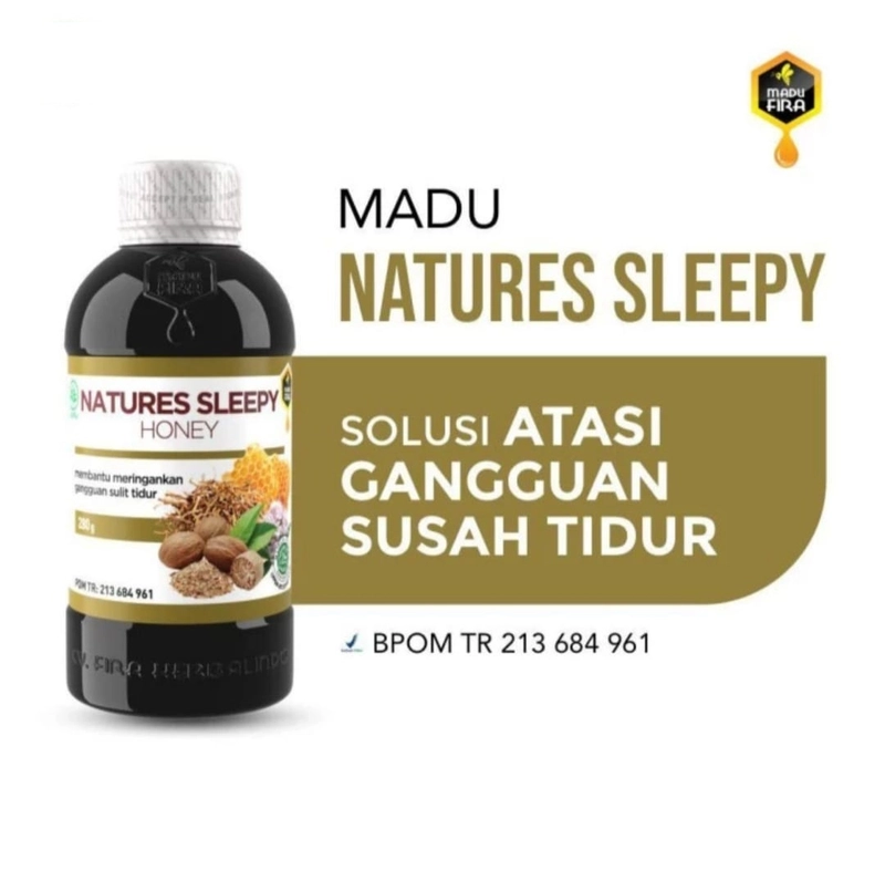 Product image ABUSA HERBAL - Madu Fira Natures Sleepy Untuk Insomnia Susah Tidur 280g Coklat